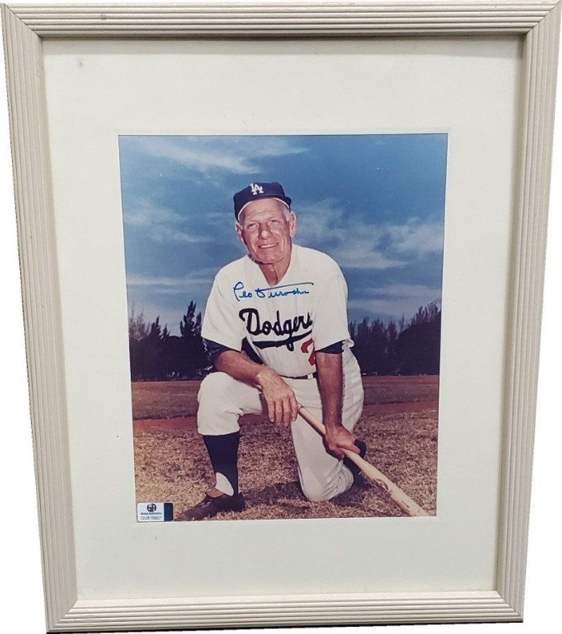 Leo Durocher Signed Autographed 8x10 Photograph Photo LA Dodgers Framed GA