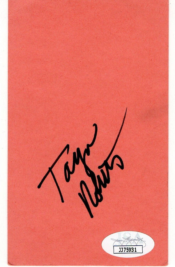 Tanya Roberts Signed Autographed Index Card Charlie's Angels JSA JJ75931