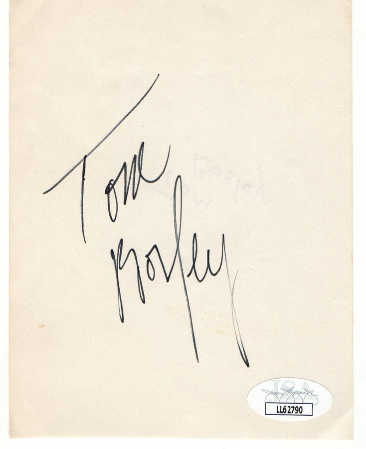 Tom Bosley Signed Autographed Cut Autograph Happy Days JSA LL62790