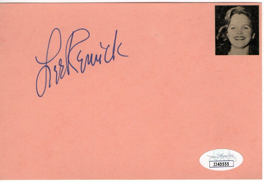 Lee Remick Signed Autographed Index Card Day of Wine and Roses JSA JJ40555