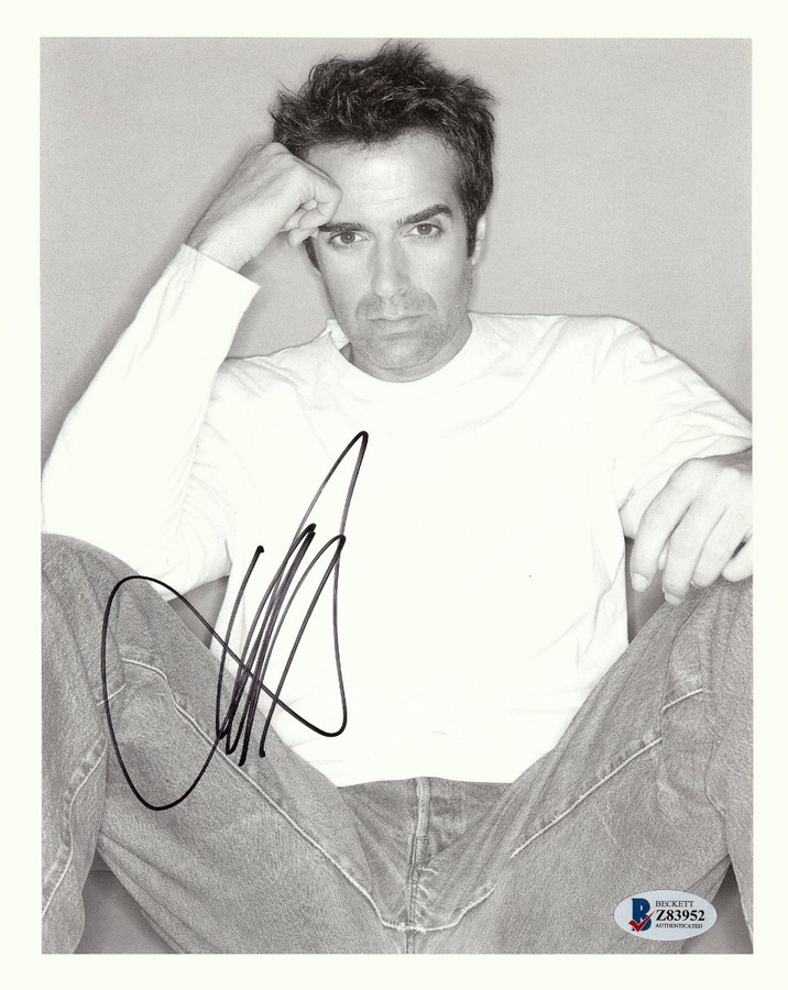 David Copperfield Signed Autographed 8X10 Photo B/W Pose Magician BAS Z83952