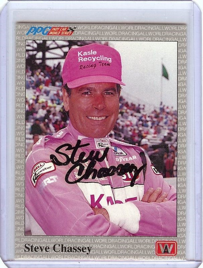 Steve Chassey Signed Autographed 1991 PPG Indy Car Trading Card