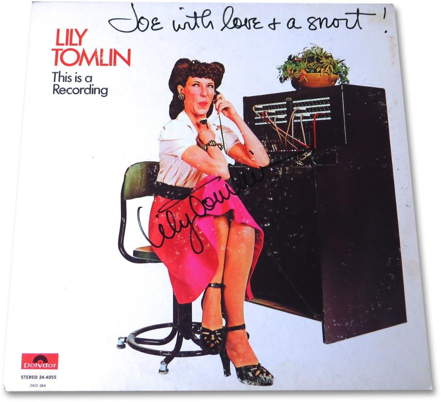 Lily Tomlin Signed Autographed Album Cover This is a Recording JSA NN44680