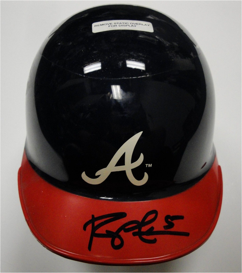 Robert Fick Hand Signed Autographed Atlanta Braves Mini Helmet With COA