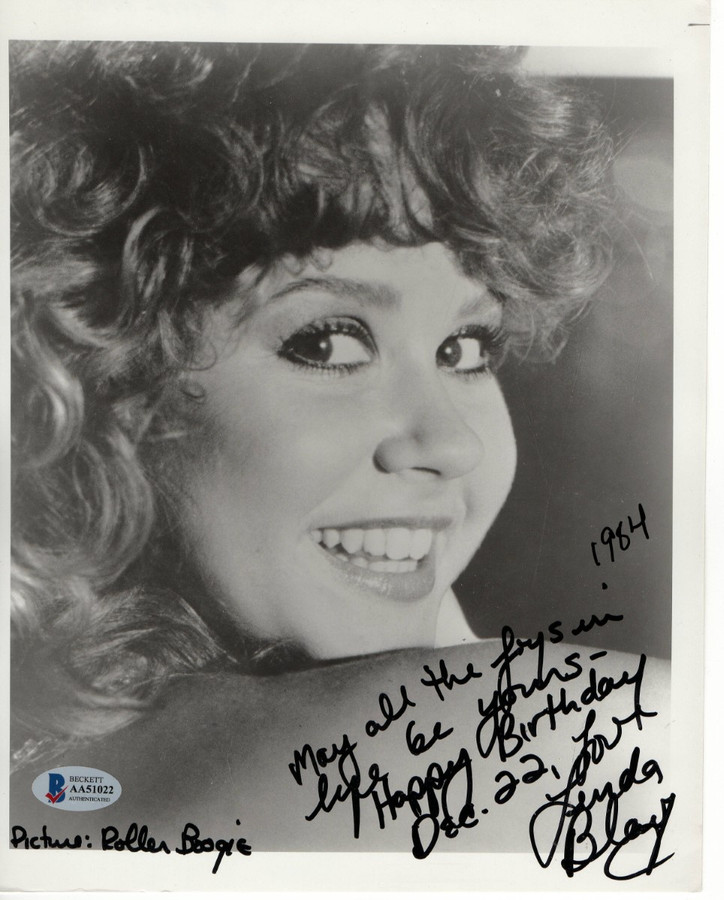 Linda Blair Signed Autographed 8X10 Photo Roller Bookie BAS AA51022