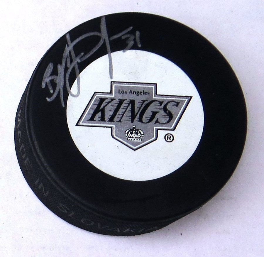 Byron Dafoe Signed Autographed Hockey Puck Los Angeles Kings w/COA