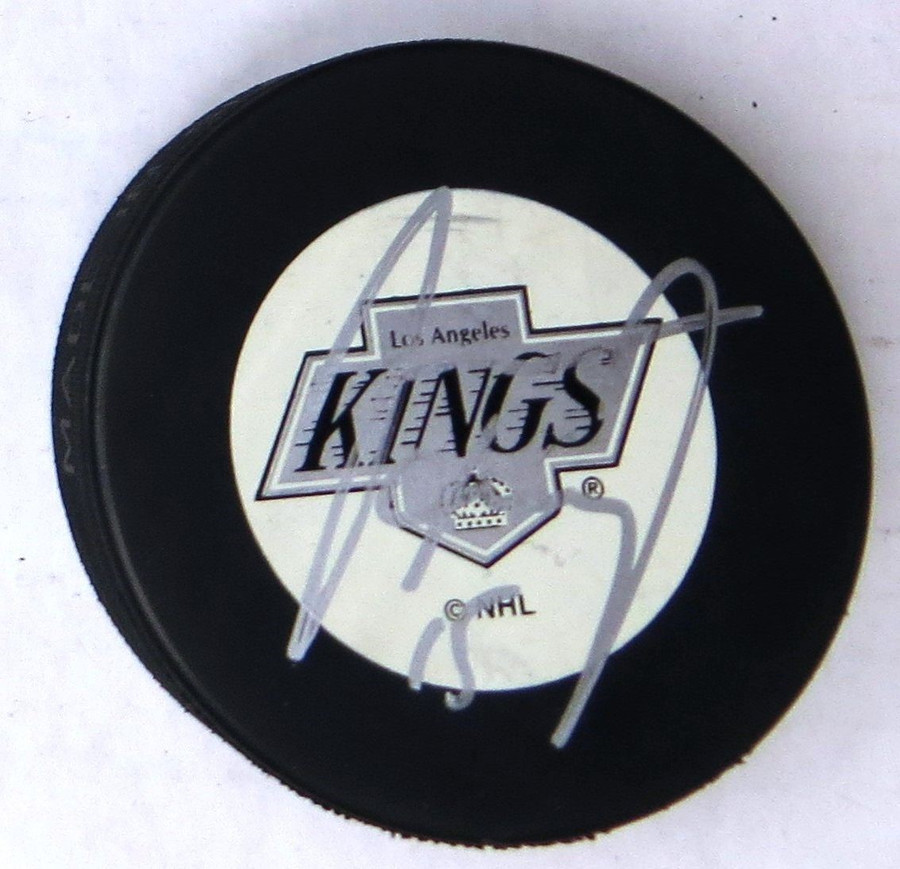 Jaroslav Modry Signed Autographed Hockey Puck Los Angeles Kings w/COA