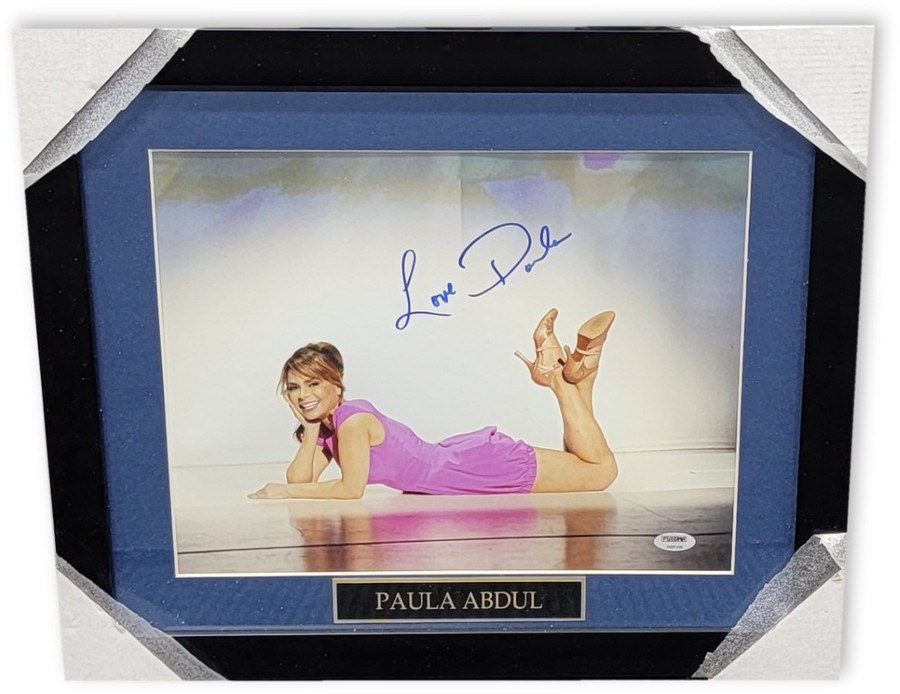 Paula Abdul Hand Signed Autographed 11x14 Framed Photo Super Star Dancer PSA