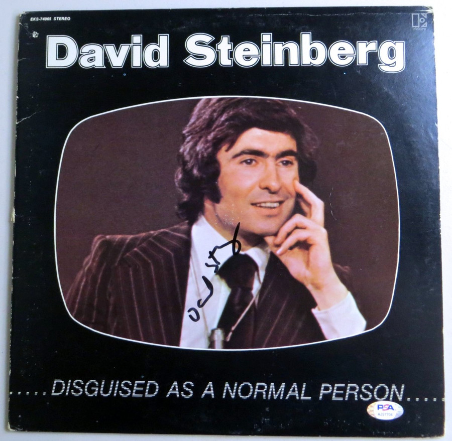 David Steinberg Autographed Album Cover Disguised as a Normal Person PSA AJ57704