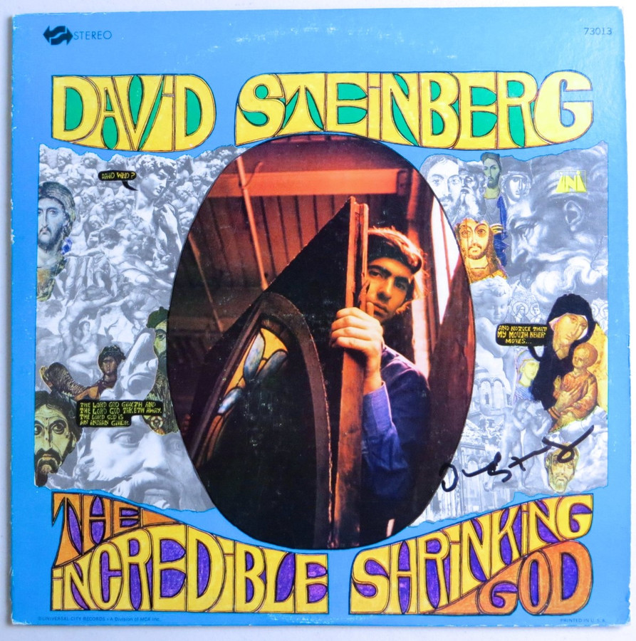 David Steinberg Autographed Album Cover The Incredible Shrinking God PSA AJ57703