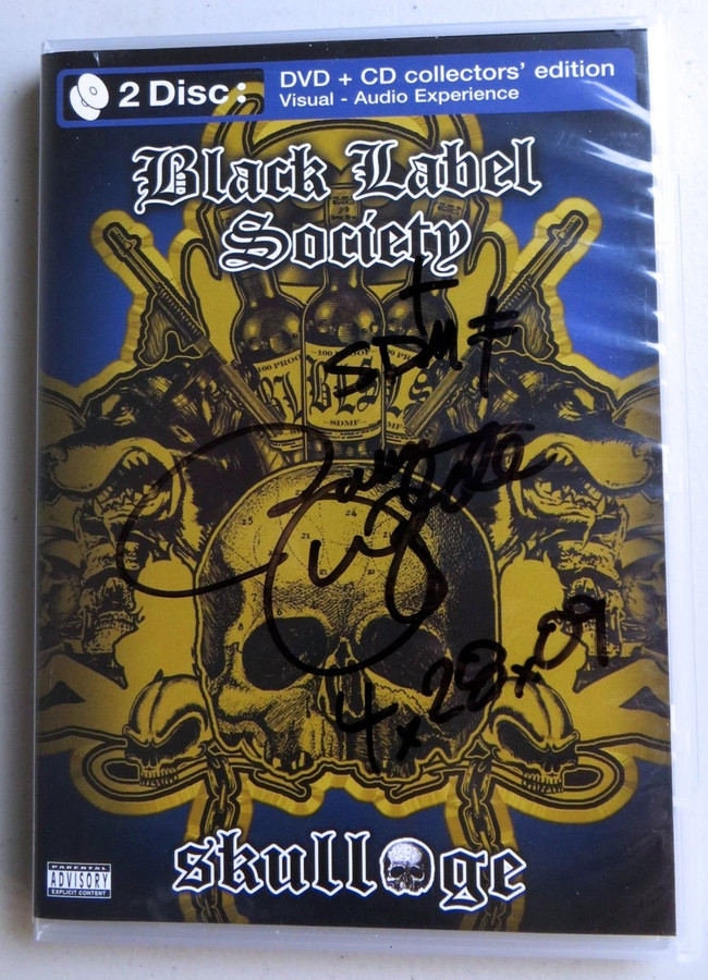 Zakk Wylde Signed Autographed DVD Cover Black Label Society JSA QQ36872 -  Cardboard Legends