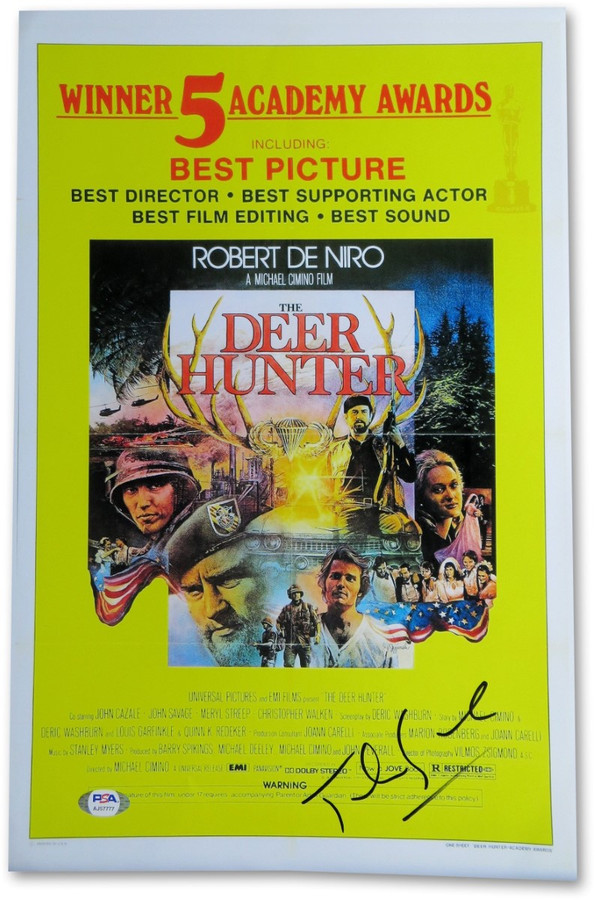 John Savage Signed Autographed 12X18 Photo The Deer Hunter Poster PSA AJ57777