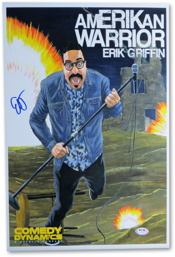 Erik Griffin Signed Autographed 12X18 Photo AmERIKan Warrior Poster PSA AJ57646