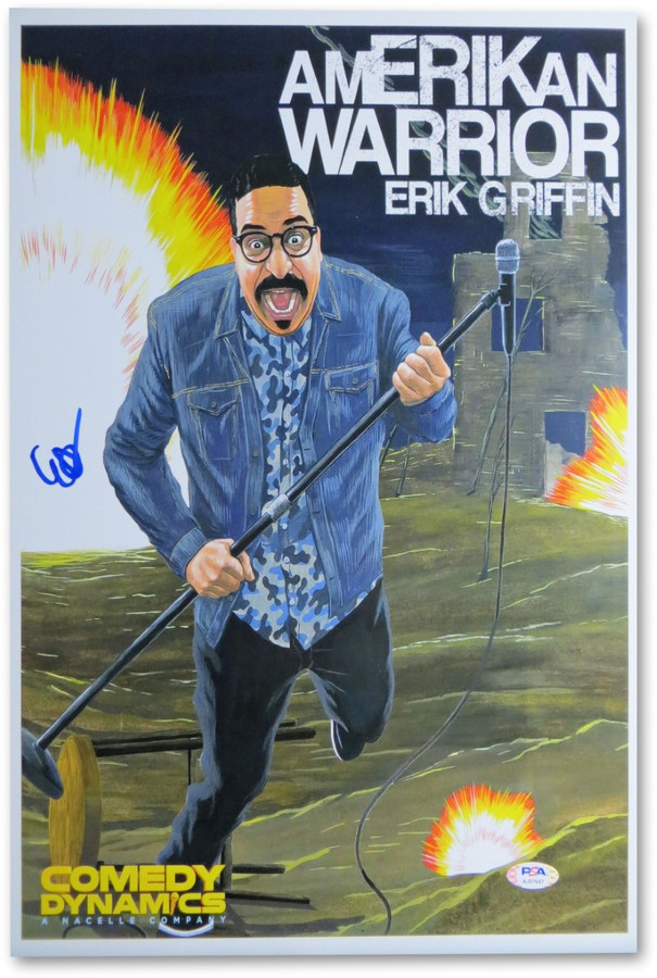 Erik Griffin Signed Autographed 12X18 Photo AmERIKan Warrior Poster PSA AJ57647