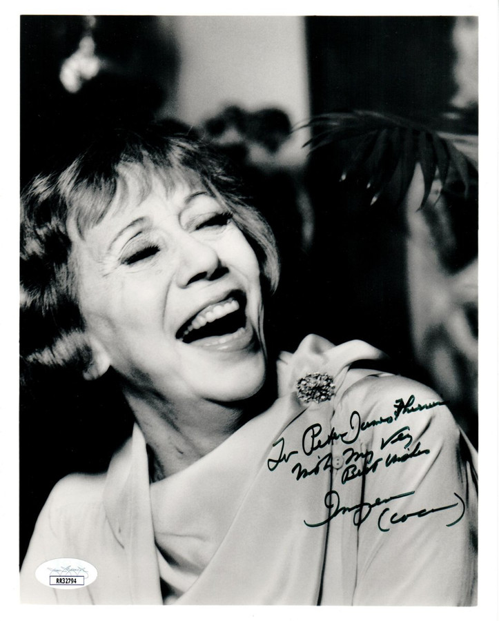 Imogene Coca Signed Autographed 8X10 Photo Your Show of Shows JSA RR32794