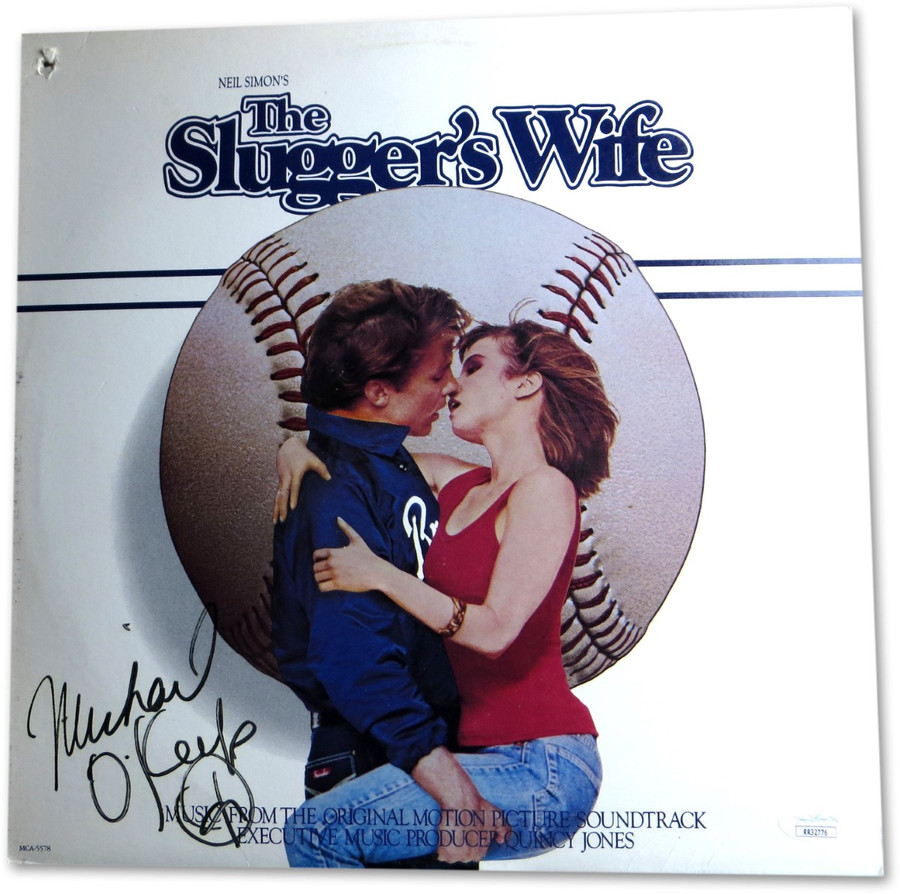 Michael O'Keefe Signed Autographed Album Cover The Slugger's Wife JSA RR32776