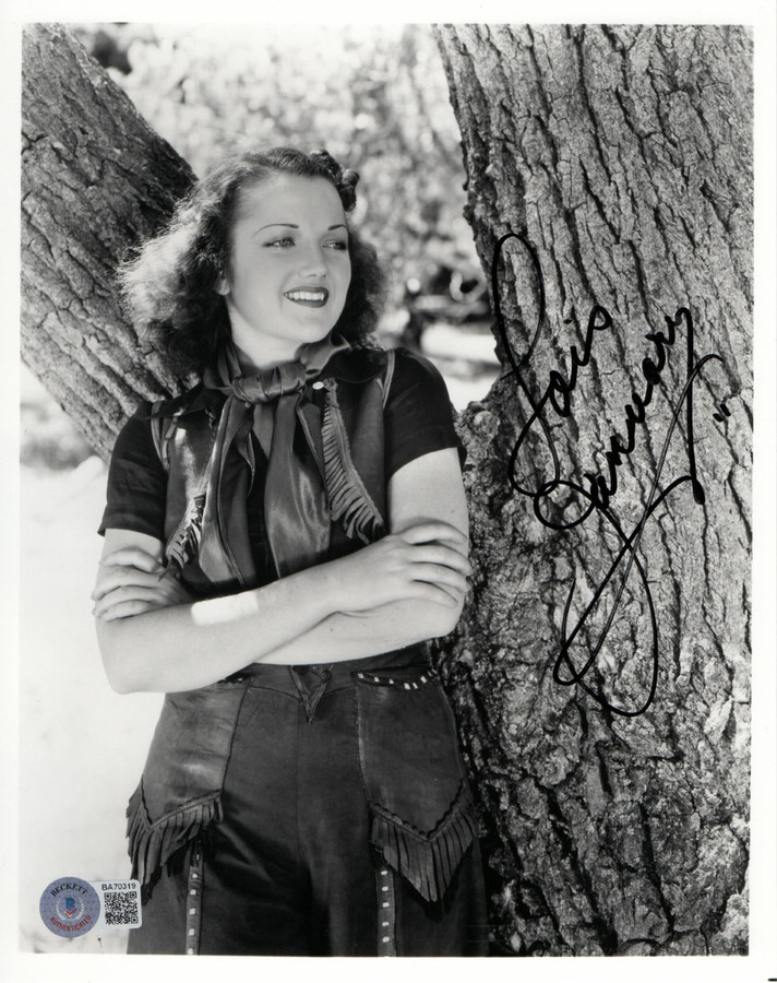 Lois January Signed Autographed 8X10 Photo Actress Movie Still BAS BA70319