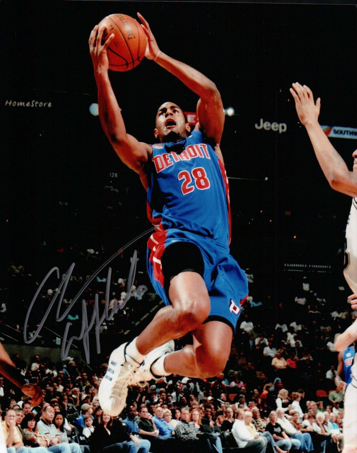 Arron Afflalo Autographed Signed 8X10 Photo Pistons In Air Lay-Up COA