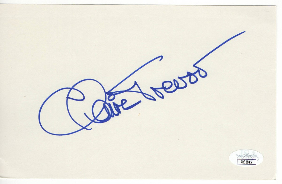 Claire Trevor Signed Autograph 5X8 Index Card Oscar Winning Actress JSA RR32845