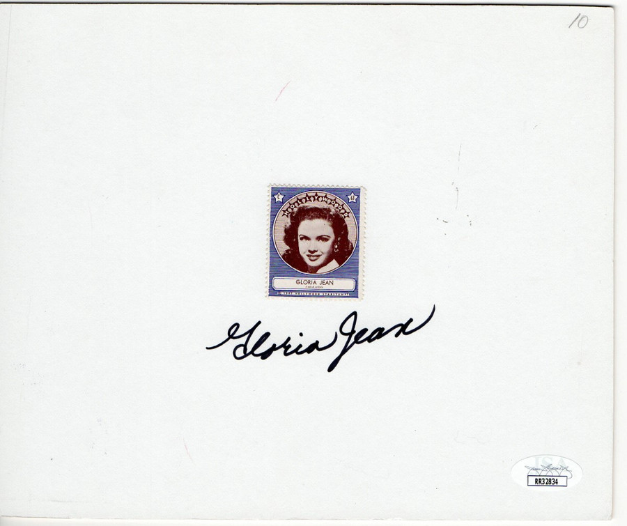 Gloria Jean Signed Autographed Stamp Signature Legendary Actress JSA RR32834