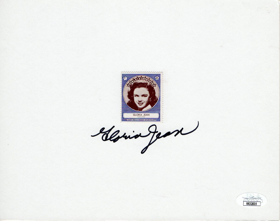 Gloria Jean Signed Autographed Stamp Signature Legendary Actress JSA RR32835