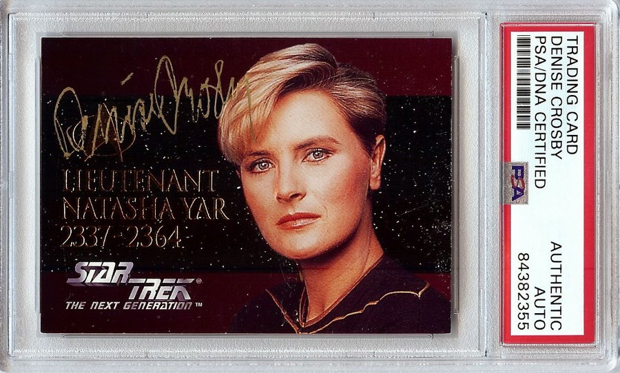 Denise Crosby Autographed Trading Card Star Trek: TNG Natasha Yar PSA 84382355