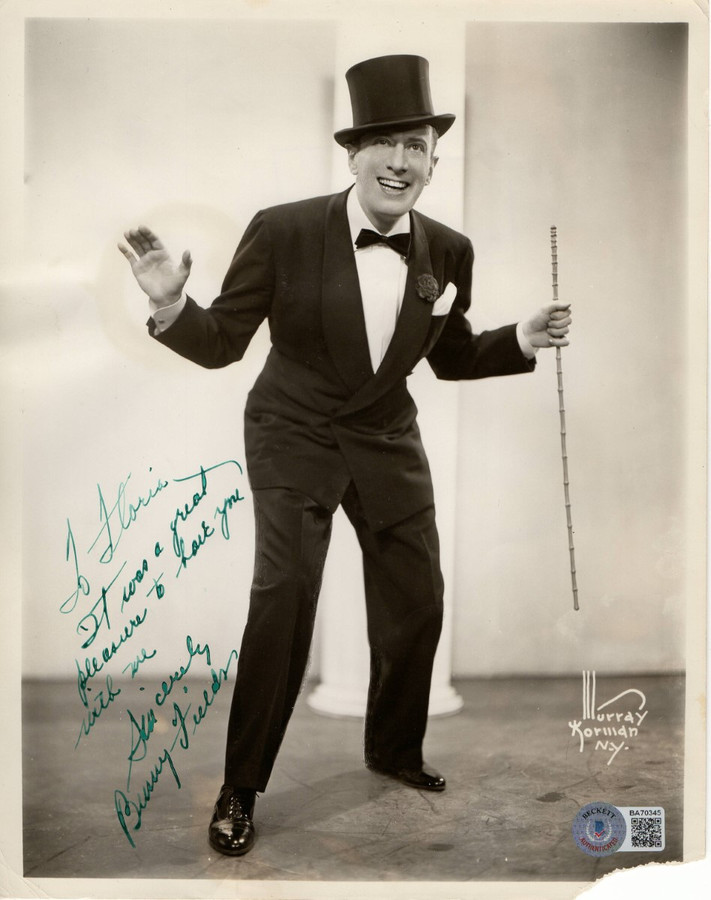 Benny Fields Signed Autographed 8X10 Photo Vaudeville Singer Actor BAS BA70345