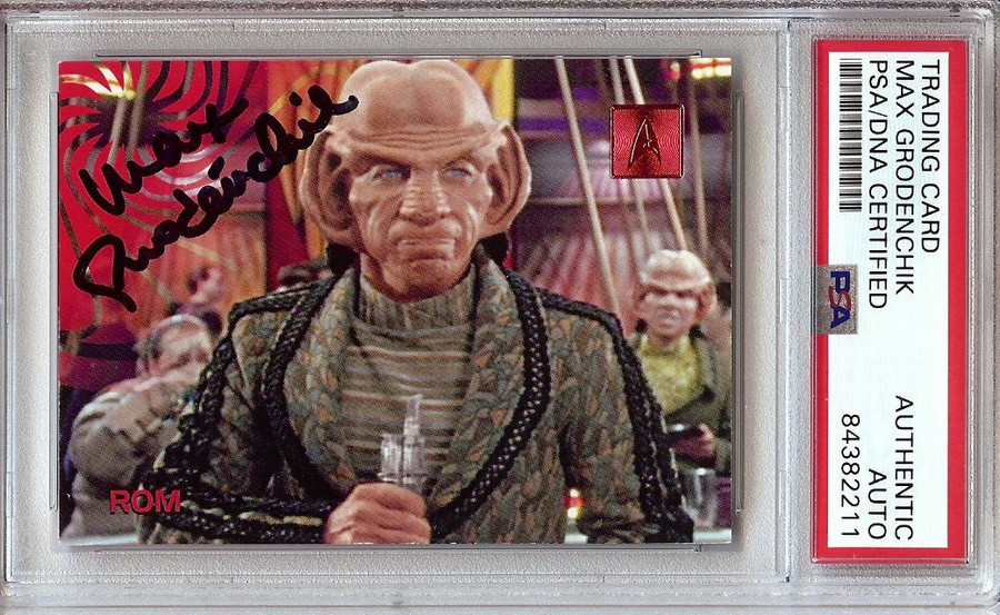 Max Grodenchik Signed Autographed Trading Card Star Trek: DS9 PSA 84382211