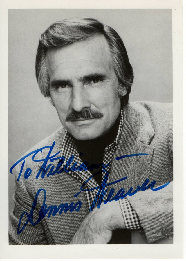 Dennis Weaver Signed Autographed 5X7 Photo McCloud Gunsmoke BAS BA70312