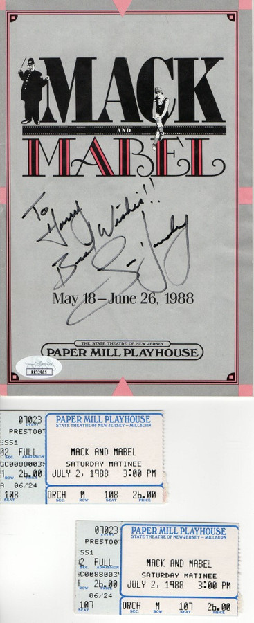 Lee Horsley Signed Autographed Playbill Program Mack and Mabel JSA RR32965