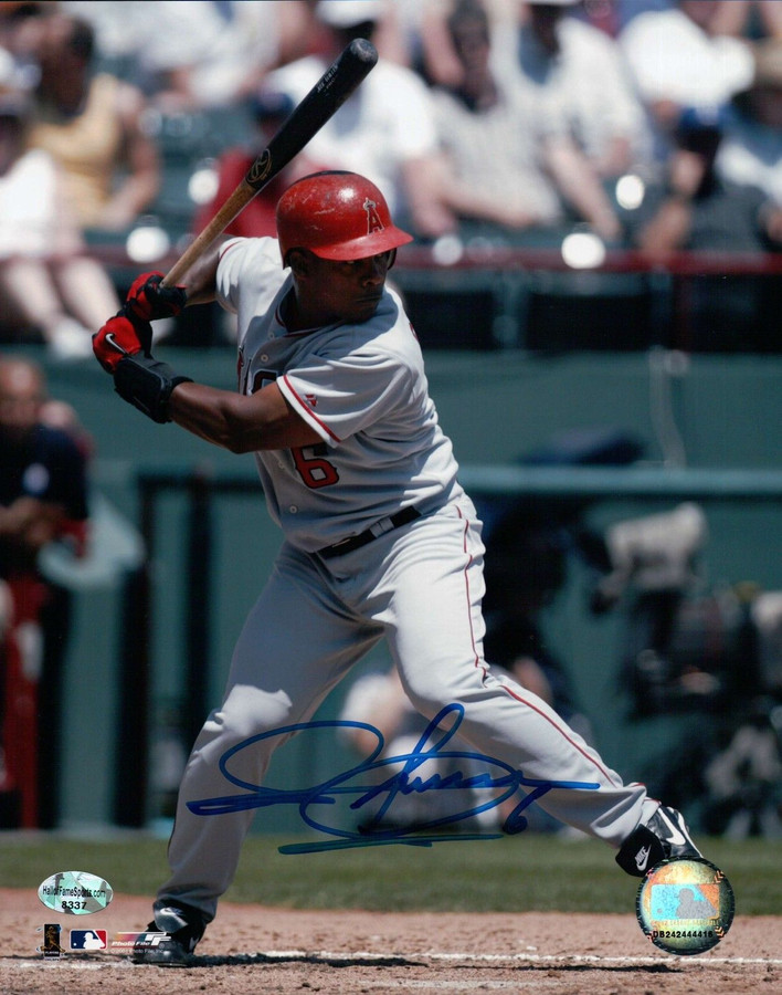 Jose Guillen Signed 8X10 Photo Autograph Anaheim Angels About to Swing Auto COA