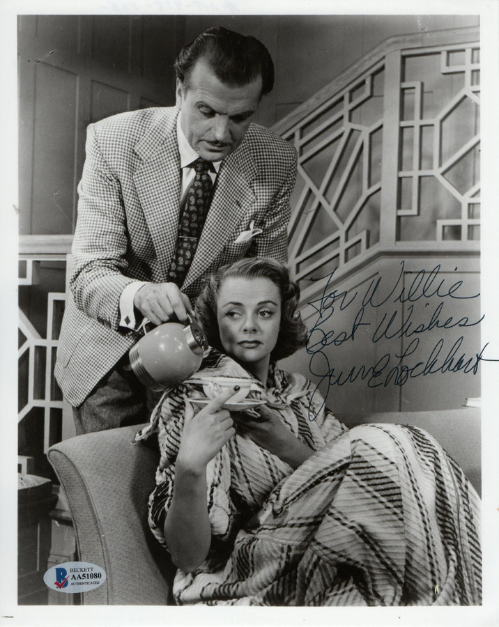 June Lockhart Signed Autographed 8X10 Photo Lassie Lost in Space BAS AA51080