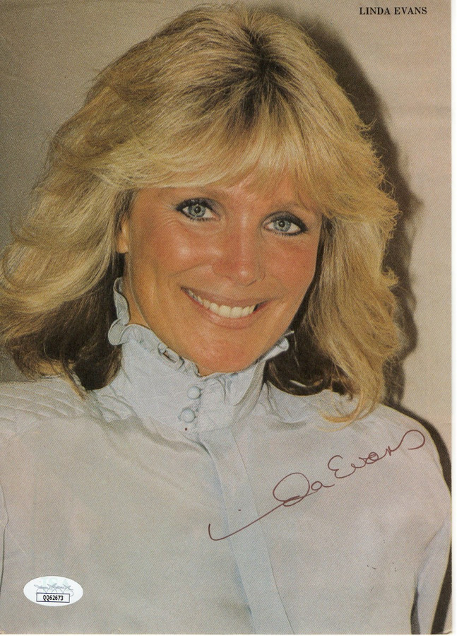 Linda Evans Signed Autograph Paper Photo Dynasty Krystle Carrington JSA QQ62673