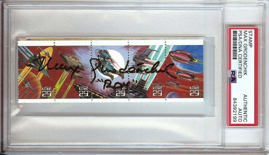 Max Grodenchik Signed Autographed Postage Stamp Strip Star Trek DS9 PSA/DNA