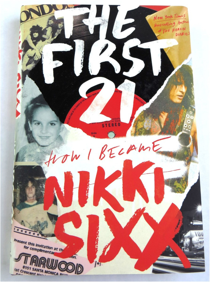 Nikki Sixx Signed Autographed Book The First 21 Motley Crue JSA TT39156