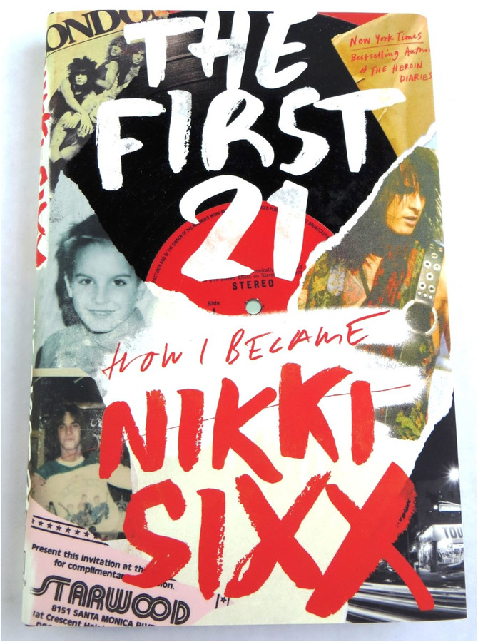 Nikki Sixx Signed Autographed Book The First 21 Motley Crue JSA TT39155