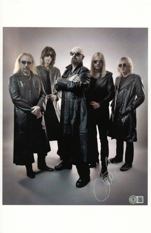Scott Travis Signed Autographed 11X17 Photo Judas Priest Drummer BAS BB59599