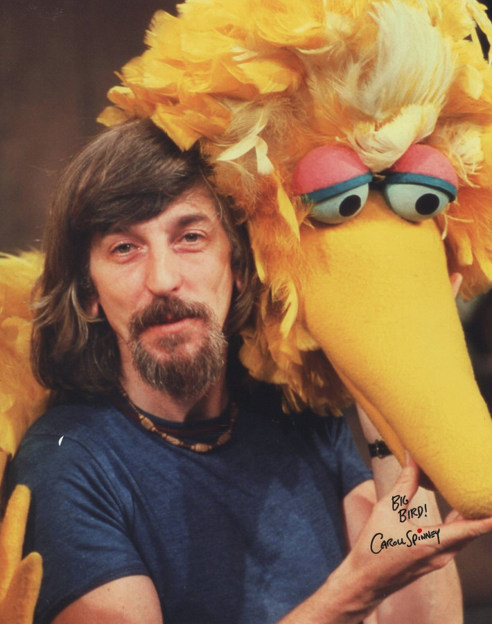 Caroll Spinney Signed Autograph 11X14 Photo Sesame Street Big Bird JSA WP066575