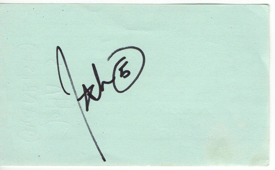 John 5 Signed Autographed 3X5 Index Card Rock Guitarist BAS BB59731