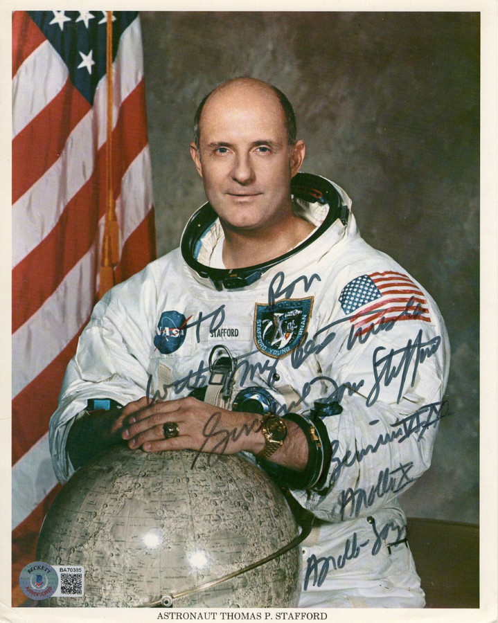 Tom Stafford Signed Autographed 8X10 Photo NASA Astronaut BAS BA70385