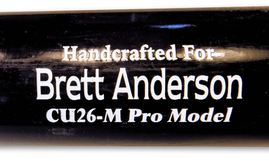 Brett Anderson Player Used Marucci Pro Model 33" Bat Dodgers Black JB085670