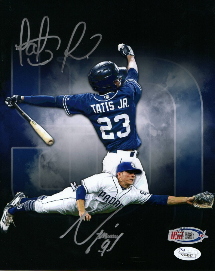 FERNANDTO TATIS JR AUTOGRAPHED HAND SIGNED CUSTOM FRAMED SAN DIEGO