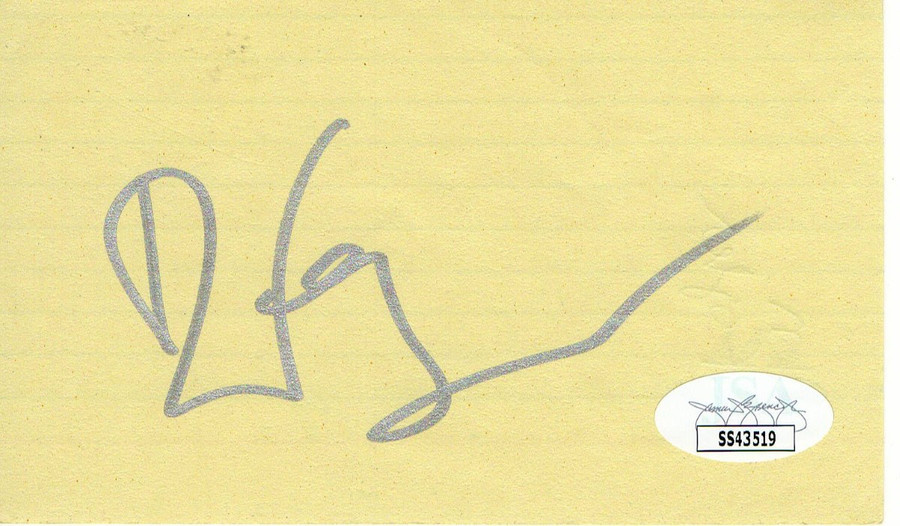 Dan Fogler Signed Autographed Index Card Balls of Fury Actor JSA SS43519