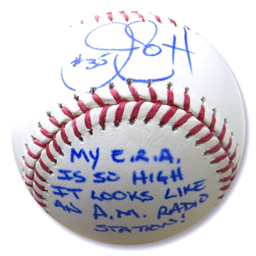 Jim Gott Signed Autographed MLB Baseball High ERA AM Radio #35 JSA COA