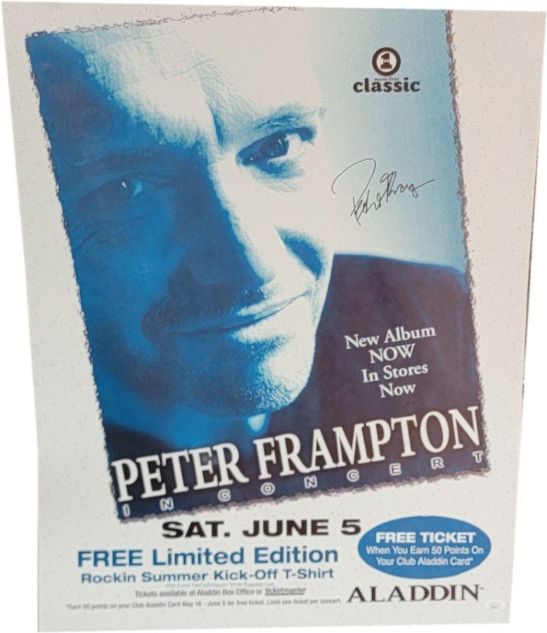 Peter Frampton Hand Signed Autographed 22x28 Poster From VH1 Classic JSA