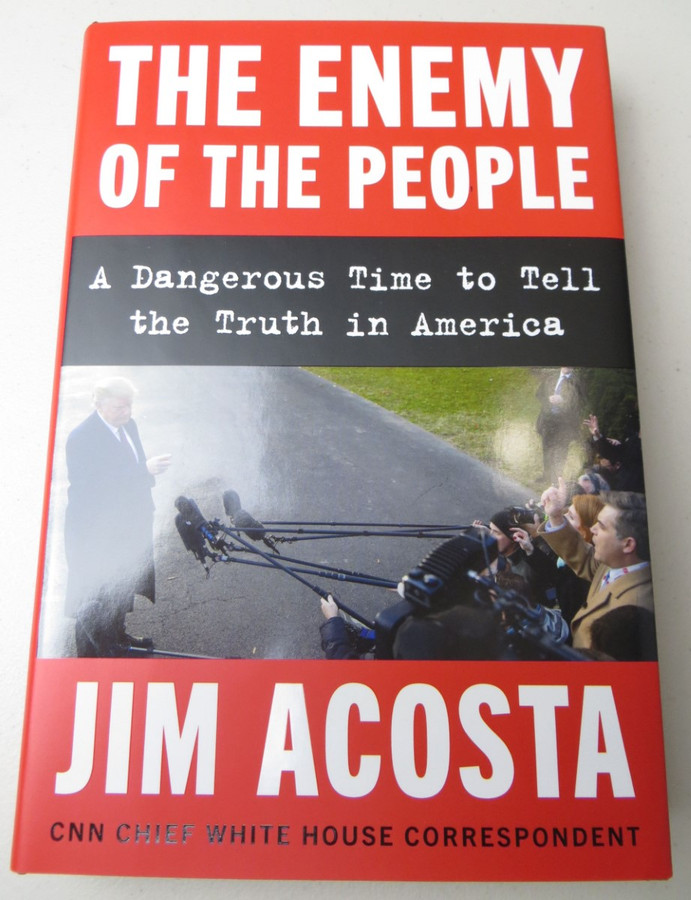 Jim Acosta Signed Autographed Hardcover Book The Enemy of the People CNN JSA