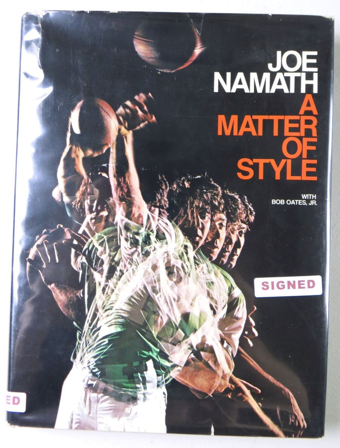 Joe Namath Signed Autographed Hardcover Book A Matter of Style Jets BAS BB27884