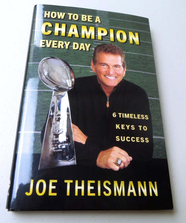 Joe Theismann Signed Autographed Book How to Be a Champion Every Day JSA COA