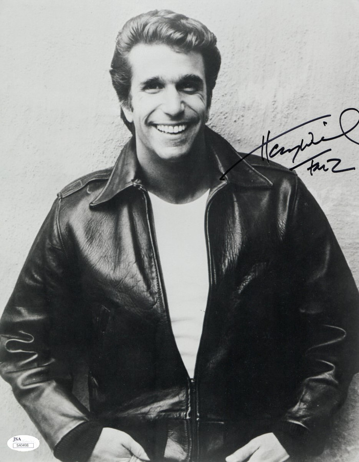 Henry Winkler Signed Autographed 11X14 Photo Happy Days "Fonz" JSA S40498