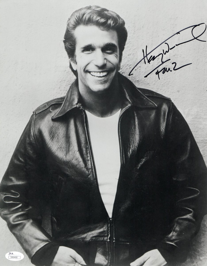 Henry Winkler Signed Autographed 11X14 Photo Happy Days "Fonz" JSA S40499